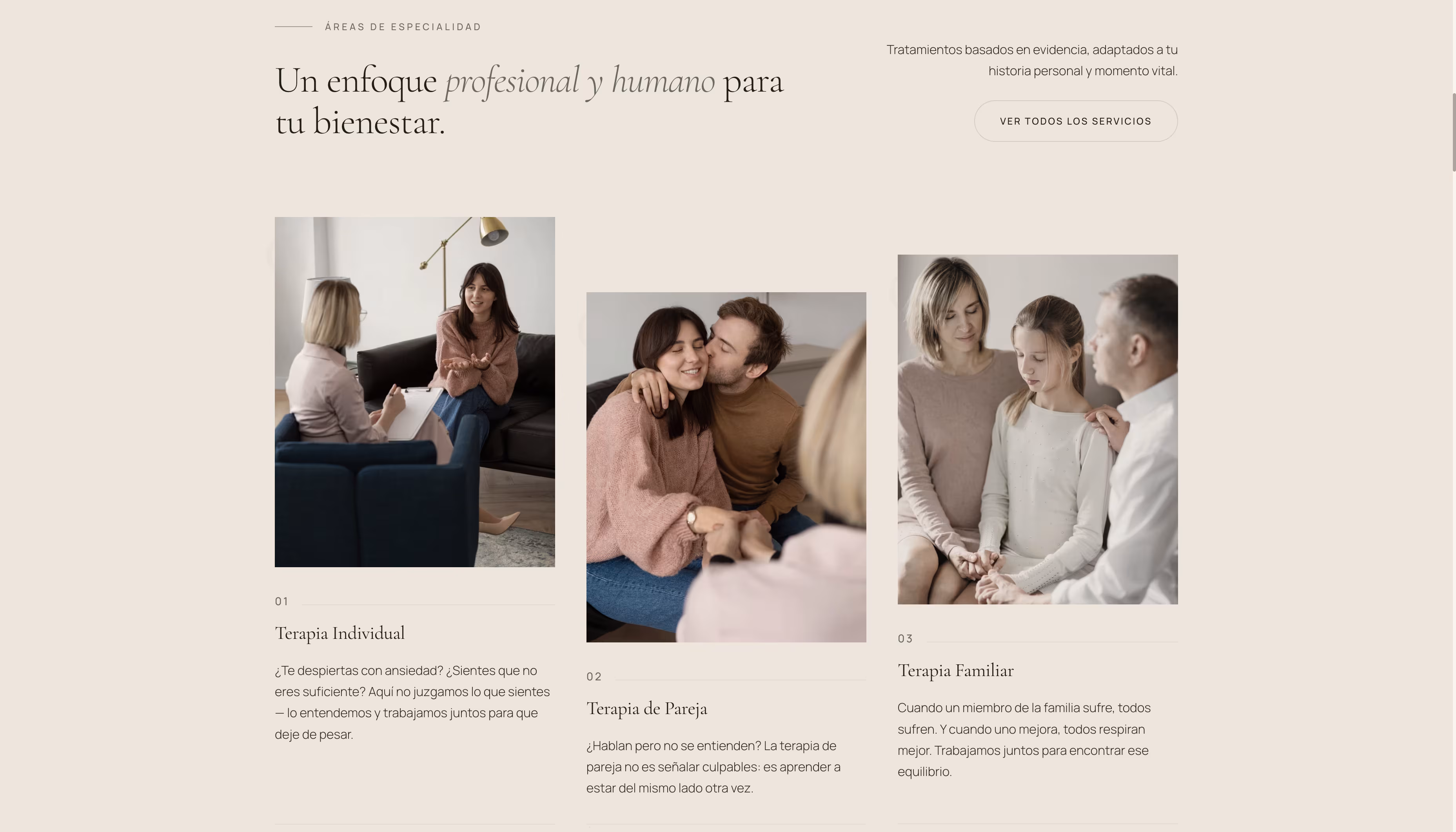 Mata Psicología — portada calmada y de bienvenida